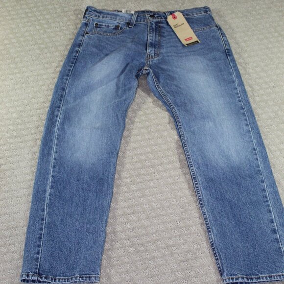 NWT Levi's 505 Classic Original Straight Leg Blue Jeans 32x30 - Picture 1 of 7